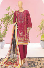 Bin Saeed Exclusive Embroidered 3 PC Collection 2024 D-01