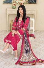 Mashaal Exclusive Digital Printed and Embroidered Lawn Collection by Riaz Arts D-01