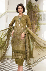 Flora Swiss Lawn Embroidered Collection By Humdum Design 01