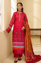 Mahees Ghazal Embroidered Lawn with Emb Voile Dupatta Collection Design 01