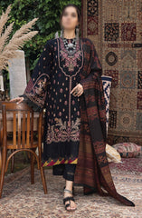 Denara Woolen Shawl and Embroidered Edition By Humdum D-01