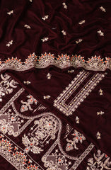 Exclusive Embroidered Velvet Collection D-01