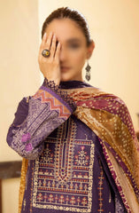 Mahees Ghazal Embroidered Lawn with Emb Voile Dupatta Collection Design 02