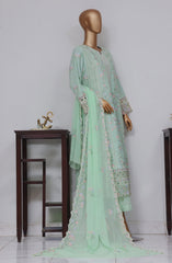 Bin Saeed Luxury Self Embroidered Frock 3 Pc Collection D-02