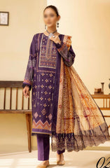 Mahees Ghazal Embroidered Lawn with Emb Voile Dupatta Collection Design 02