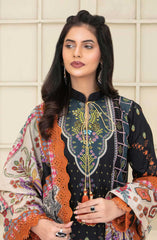 Mashaal Exclusive Digital Printed and Embroidered Lawn Collection by Riaz Arts D-03