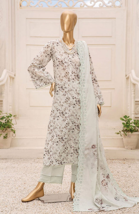 Tarzz Printed Lawn Collection With Emb Voile Dupatta Vol.1 Design 03