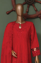 Bin Saeed Luxury Self Embroidered Frock 3 Pc Collection D-03