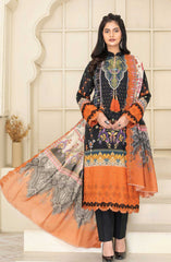 Mashaal Exclusive Digital Printed and Embroidered Lawn Collection by Riaz Arts D-03