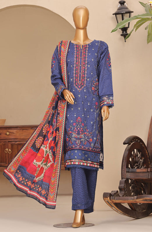 SADABAHAR Premium Embroidered Printed Lawn Collection D-03