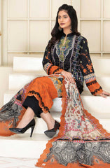 Mashaal Exclusive Digital Printed and Embroidered Lawn Collection by Riaz Arts D-03