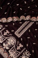 Exclusive Embroidered Velvet Collection D-03