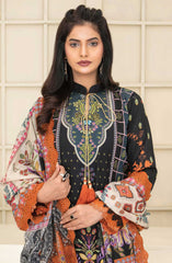 Mashaal Exclusive Digital Printed and Embroidered Lawn Collection by Riaz Arts D-03