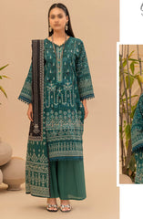 Jasmine Lawn Dora Digital Print and Embroidered Collection Vol 16 D-04