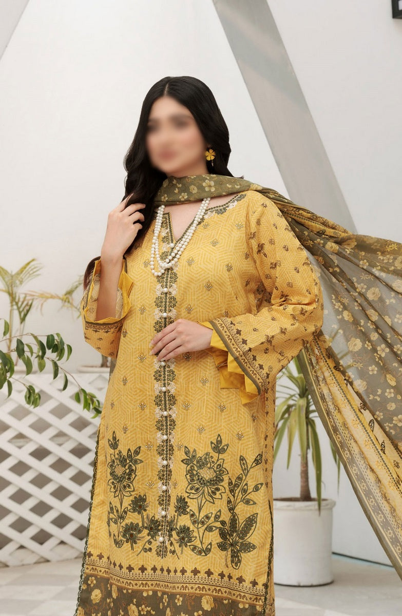 Noor E Hani Printed and Embroidered Lawn Collection Vol 43 Design 04