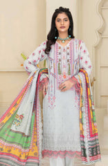 Mashaal Exclusive Digital Printed and Embroidered Lawn Collection by Riaz Arts D-04