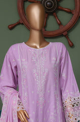 Bin Saeed Luxury Self Embroidered Frock 3 Pc Collection D-05