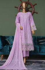 Bin Saeed Luxury Self Embroidered Frock 3 Pc Collection D-05