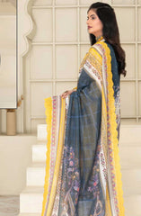 Mashaal Exclusive Digital Printed and Embroidered Lawn Collection by Riaz Arts D-05