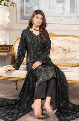 Shagun Premium Embroidered Dhanak Collection By Riaz Arts D-06