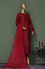 Bin Saeed Luxury Self Embroidered Frock 3 Pc Collection D-06