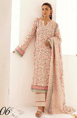 Mahees Hoorain Embroidered Lawn Collection Vol 08 By Riaz Arts D-06