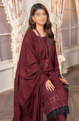 Shagun Premium Embroidered Dhanak Collection By Riaz Arts D-07