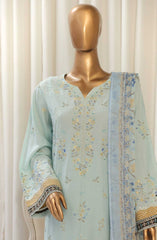 Bin Saeed Luxury Plain Cotton 3 PC Collection D-07