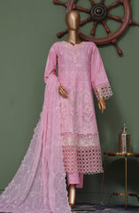 Bin Saeed Luxury Self Embroidered Frock 3 Pc Collection D-07