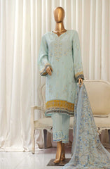 Bin Saeed Luxury Plain Cotton 3 PC Collection D-07