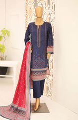 Bin Saeed Exclusive Embroidered 3 PC Collection 2024 D-07