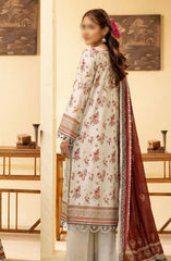 Mahees Ghazal Embroidered Lawn with Emb Voile Dupatta Collection Design 07