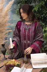 Denara Woolen Shawl and Embroidered Edition By Humdum D-07