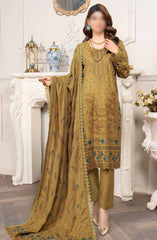 Shagun Premium Embroidered Dhanak Collection By Riaz Arts D-08