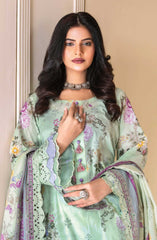 Mashaal Exclusive Digital Printed and Embroidered Lawn Collection by Riaz Arts D-08