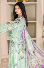 Mashaal Exclusive Digital Printed and Embroidered Lawn Collection by Riaz Arts D-08