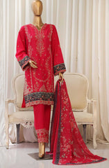 Bin Saeed Luxury Plain Cotton 3 PC Collection D-08