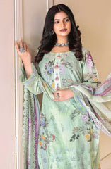 Mashaal Exclusive Digital Printed and Embroidered Lawn Collection by Riaz Arts D-08