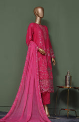 Bin Saeed Luxury Self Embroidered Frock 3 Pc Collection D-09