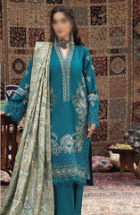 Denara Woolen Shawl and Embroidered Edition By Humdum D-09