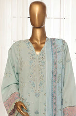 Bin Saeed Luxury Plain Cotton 3 PC Collection D-10