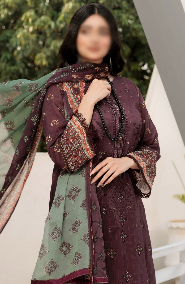 Noor E Hani Printed and Embroidered Lawn Collection Vol 43 Design 09