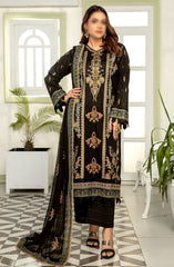 Saffron Premium Embroidered Lawn Collection 2024 Design 03