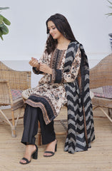 Designer Cotton Lawn 3 Pcs Printed Collection 2024 D-106