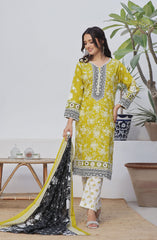 Designer Cotton Lawn 3 Pcs Printed Collection 2024 D-143