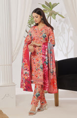 Designer Cotton Lawn 3 Pcs Printed Collection 2024 D-182