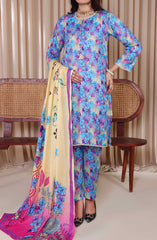 Designer Cotton Lawn 3 Pcs Printed Collection 2024 D-220