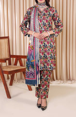 Designer Cotton Lawn 3 Pcs Printed Collection 2024 D-225