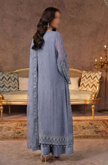 Lamisah Zebaish Luxury Chiffon Collection D-01 Periwinkle