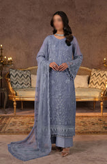 Lamisah Zebaish Luxury Chiffon Collection D-01 Periwinkle